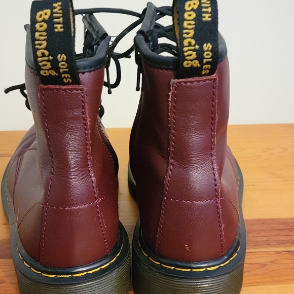 Dr. Martens 1460 Boot Oxblood Red Big Kids Size 1 - Picture 6 of 12